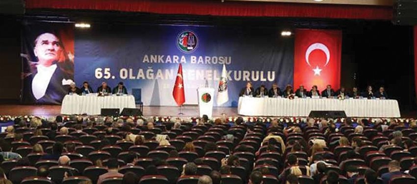 Ankara Barosu Kongresinde arbede çıktı CUMHUR İTTİFAKI BARO SEÇİMİNE DE YANSIDI