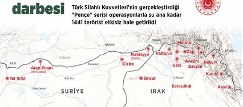 SURİYE VE IRAK KUZEYİNDEKİ GELİŞMELER VE PENÇE-KILIÇ HAVA HAREKÂTI